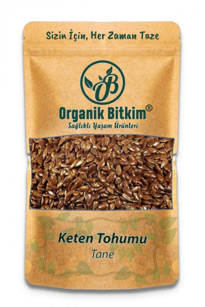 Organik Bitkim - Organic Flax Seed Grain- 1000 gr