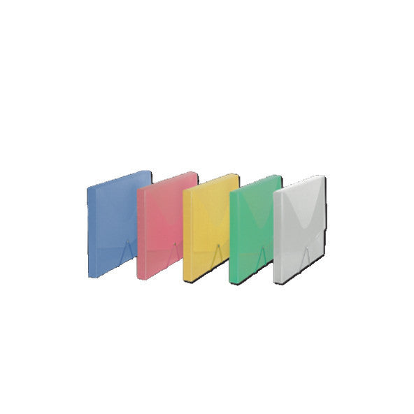 Comix Rubberized Box File Transparent Colors A4 A1260