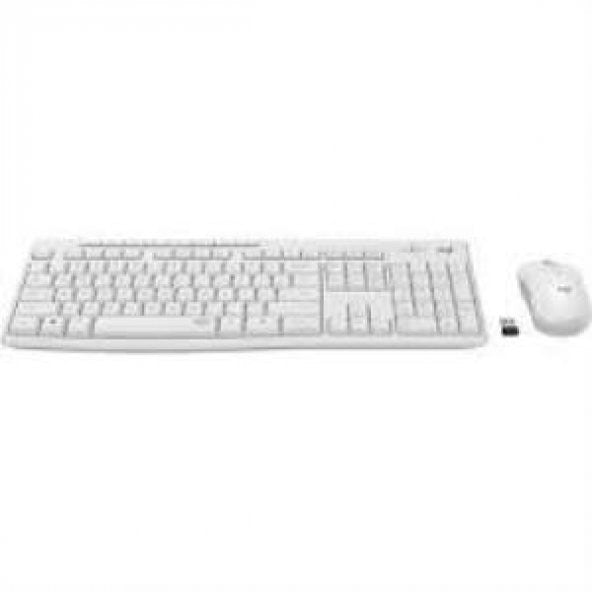 Logitech 920-010089 MK295 مجموعة ماوس لوحة المفاتيح الأبيض اللاسلكي