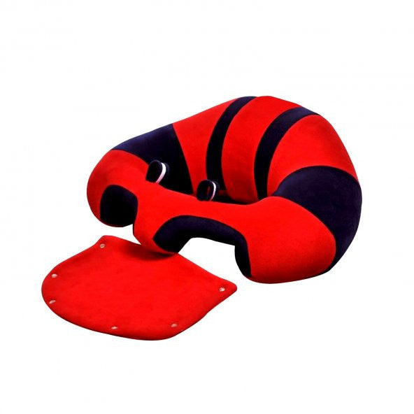 Baby Sitting (Support) Cushion - Red Navy Blue