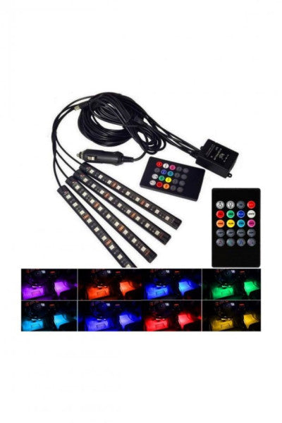 In-Car Underfoot Music And Sound Sensitive Color Controlled Led