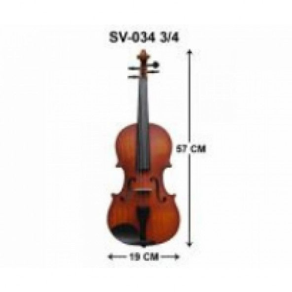 Swing SV-043 3/4 الكمان (بما في ذلك حمل حقيبة وراتنج)