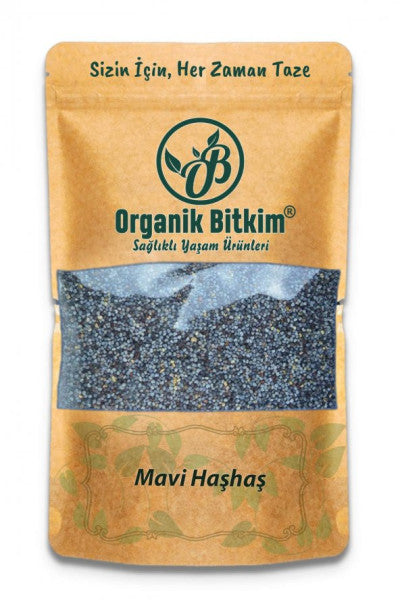 Organik Bitkim - Organic Blue Poppy Seeds - 500 gr