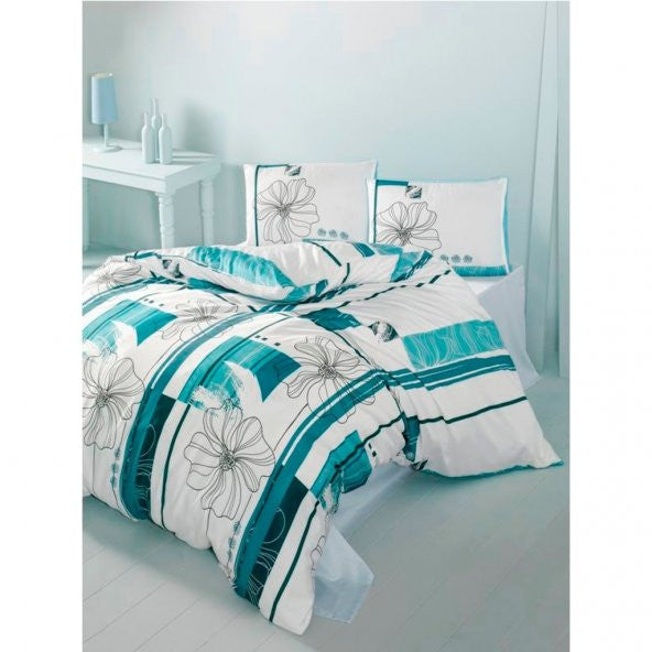 Komfort Home Single Ranforce Duvet Cover Set (Elif Blue)