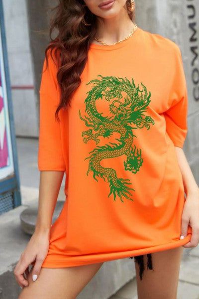 Green Dragon Printed Tshirt