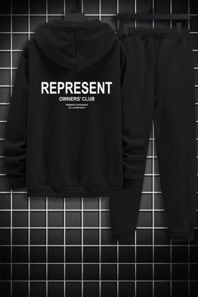 Unisex Represent Printed Tracksuit Set