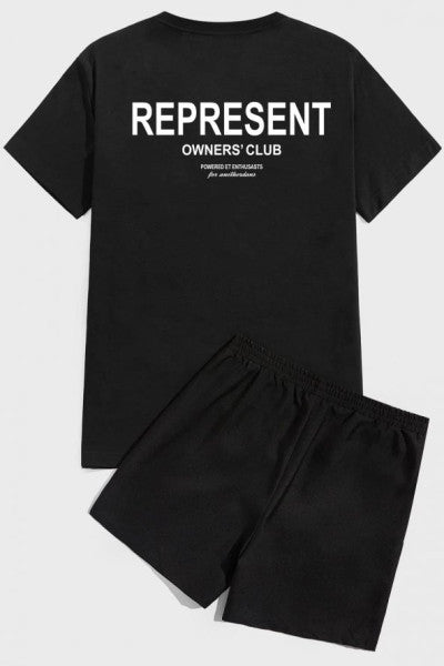 Represent Print Shorts Set