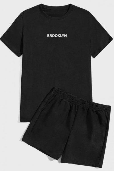 Brooklyn Print Shorts Set