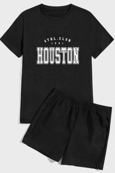 Houston Print Shorts Set