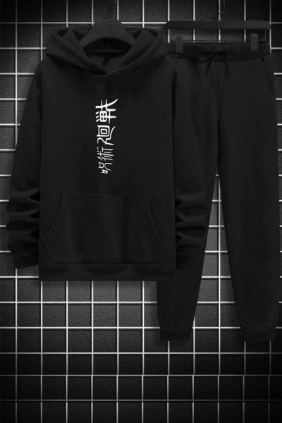 Unisex Jujutsu Kaisen Printed Tracksuit Set