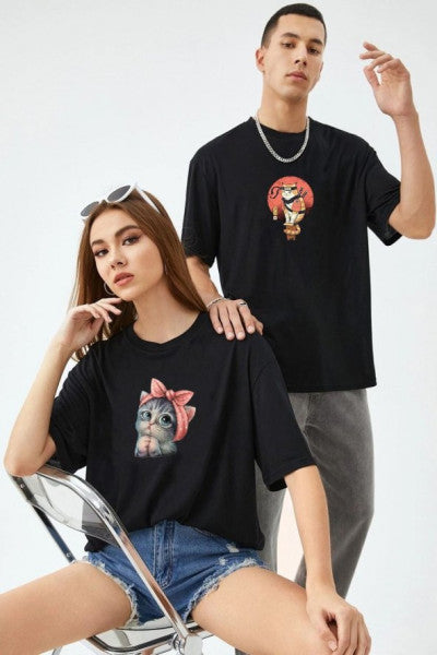 Darling T-shirt Couple Combination Cat