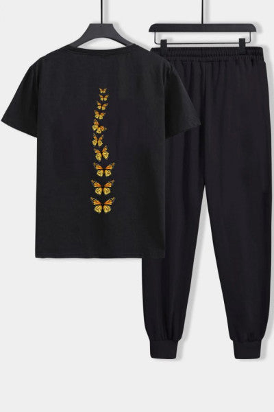 Unisex King Butterfly 2-Piece Tracksuit Set