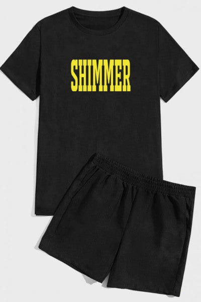 مجموعة Shimmer Print Shortts