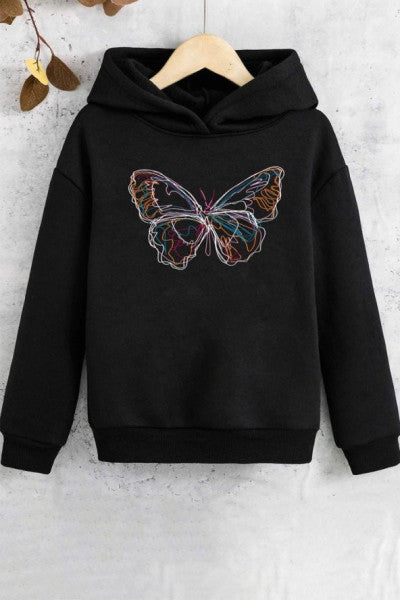 Kids Butterfly Printed Sweatshirt