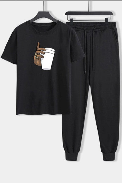 Unisex Tupac Coffee 2 Parçalı Tracksuit Seti