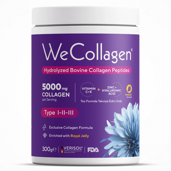 Wecollagen® Type 1-2-3 Powder Collagen 300Gr