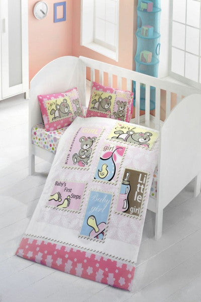 Komfort Home Baby Duvet Cover Set 100% Cotton (Victoria)