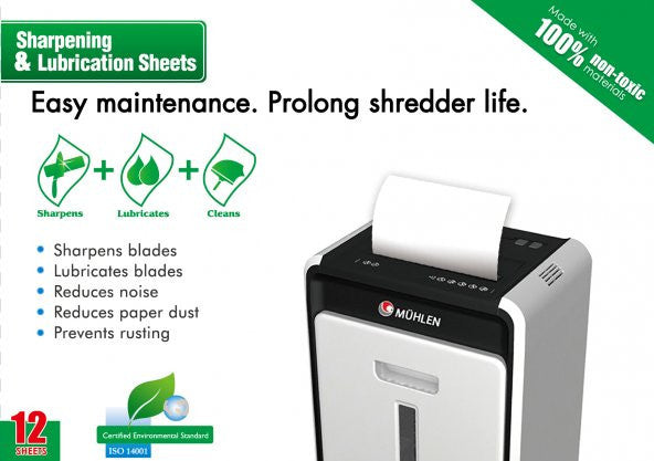 MÜHLEN Document Shredder Oil Paper Lubrication Paper For Paper Shredder