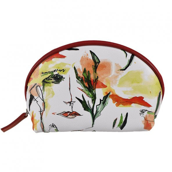 Biggdesign Faces Leather Makeup Bag