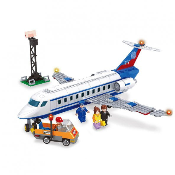 Ausini City Passenger Plane and Airport Set 390 Pieces