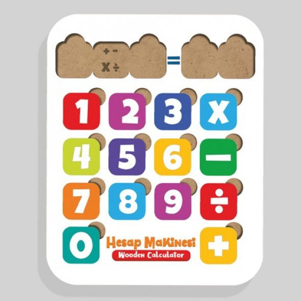 Moon Beavers Calculator Wooden Educational Game