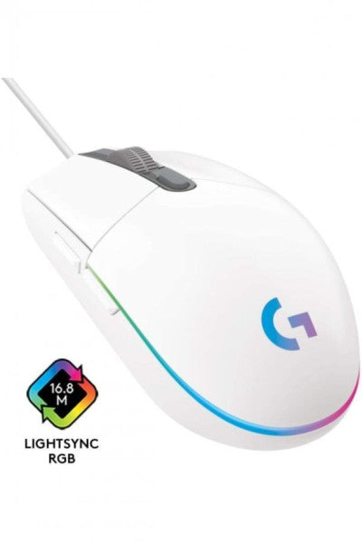 Logitech G102 Lightsync Optical Wired Gaming Mouse White