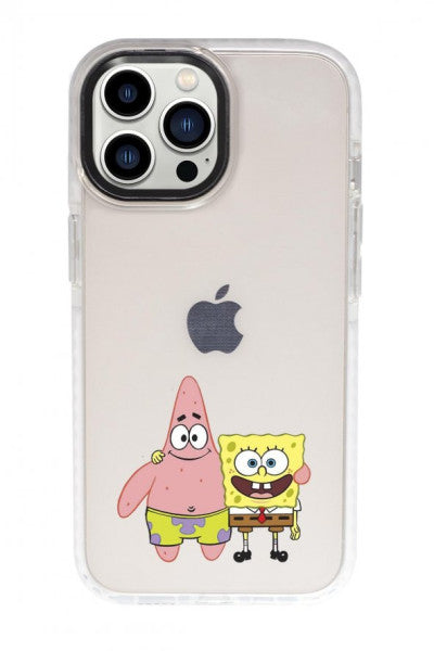 Iphone 13 Pro Max Spongebob And Patrickstar Candy Bumper Shock Absorbing Silicone Phone Case