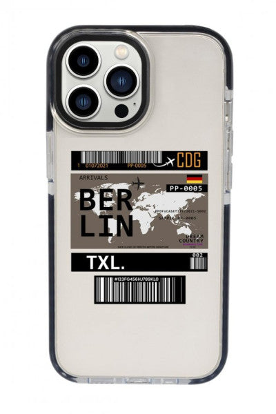 Iphone 13 Pro Berlin Ticket Candy Bumper Shock Absorbing Silicone Phone Case