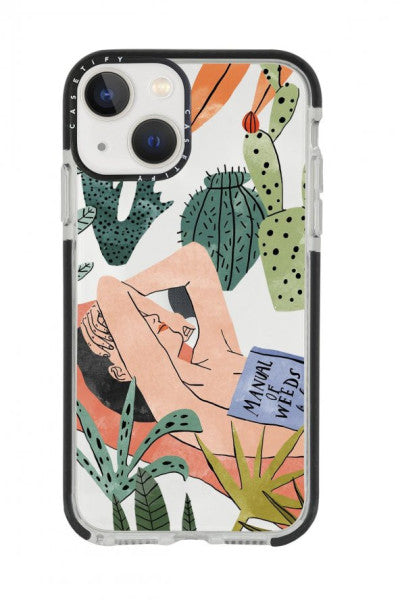 İphone 13 Manual Of Weeds Casetify Shock Absorbing Silicone Phone Case