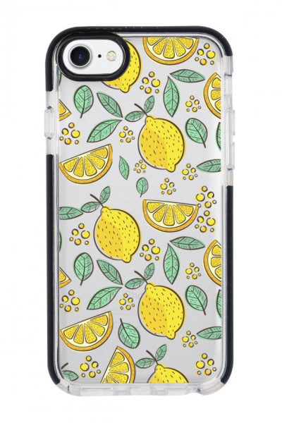Iphone 8 Lemon Pattern Candy Bumper Silicone Phone Case