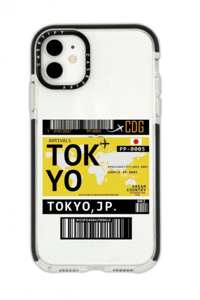 iPhone 11 Casetify Tokyo Patterned Anti Shock Premium Silicone Black Edge Detailed Phone Case