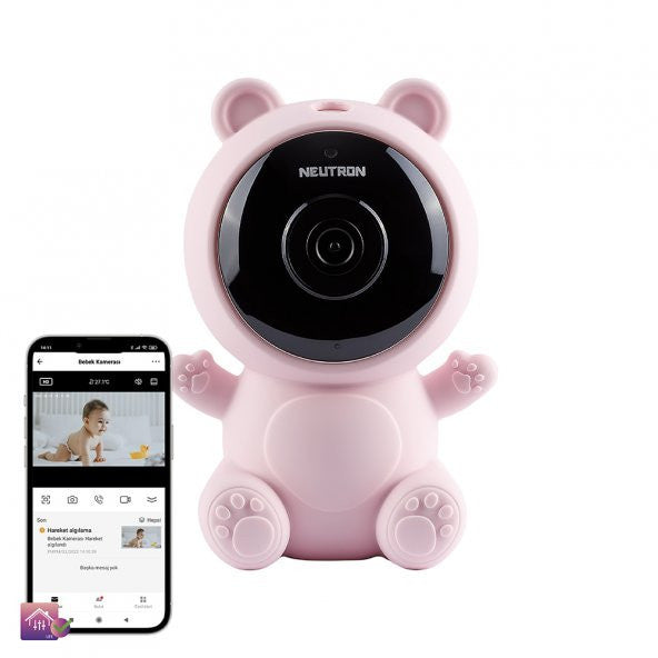 Lullaby Night Vision Ip Wifi Baby Monitor Camera Pink - App Control
