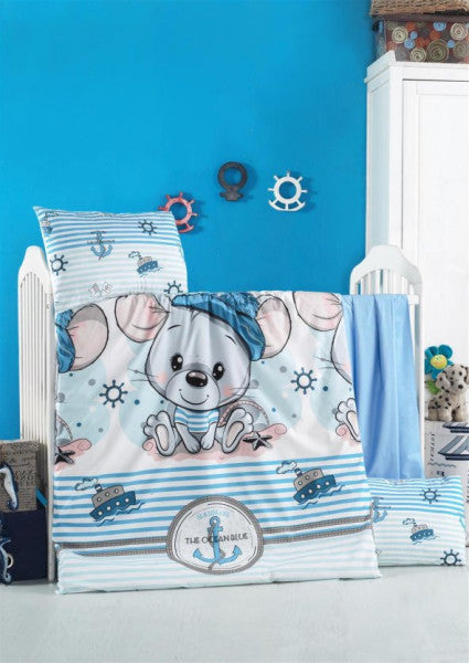 Komfort Home Baby Duvet Cover Set 100 Cotton (Berinay)