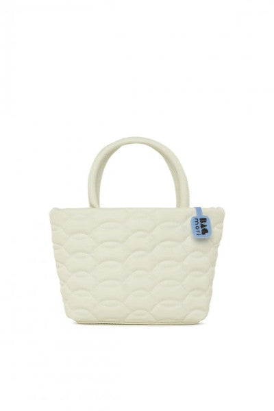 Bagmori White Design Embroidered Mini Bag