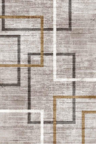 Frenda Home Martin Td472-00 Non-Slip Leather Base Decorative Carpet Gray 80X150