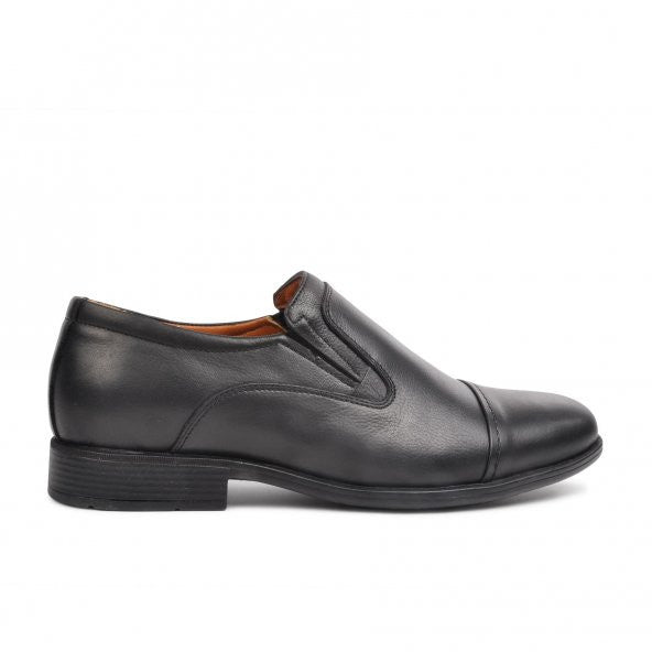 Ayakmod Black Men's Genuine Leather Comfort Shoes