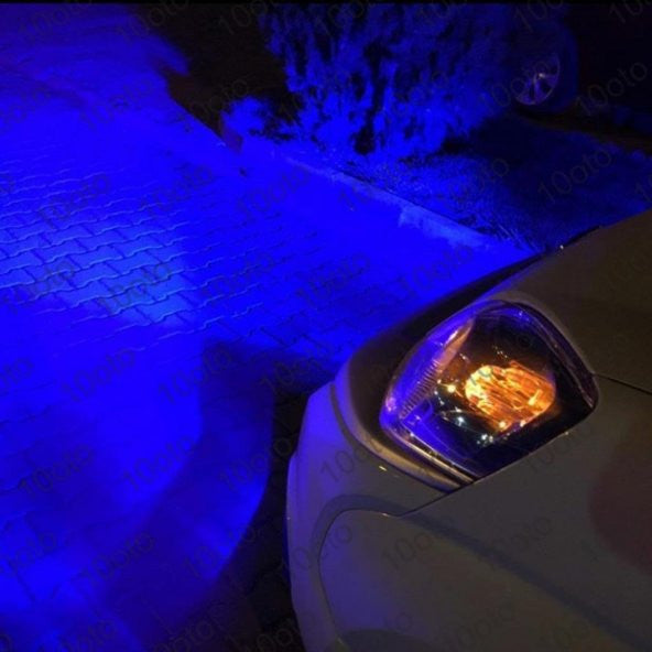 Crazy Blue 10Auto Led Xenon 9000 Lumens Lightning Effect