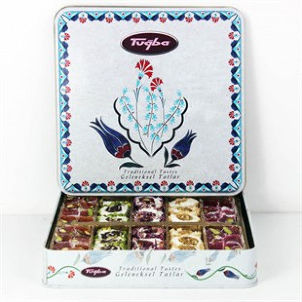TUĞBA DRIED NUTS MIXED DELIGHT IN A BOX WITH TULIP 500 GR