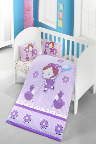 Komfort Home Baby Duvet Cover Set 100% Cotton (Victoria)