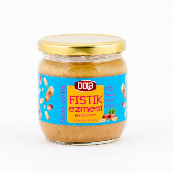 Dola Peanut Butter with Peanut Particles Gluten Free 350 g