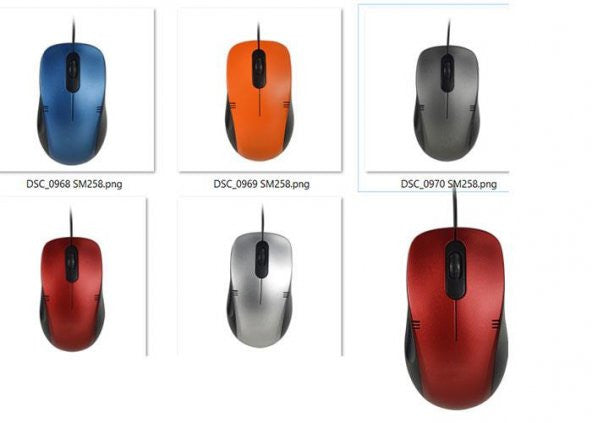 Everest SM-258 Usb Blue 1200dpi Optical Wired Mouse