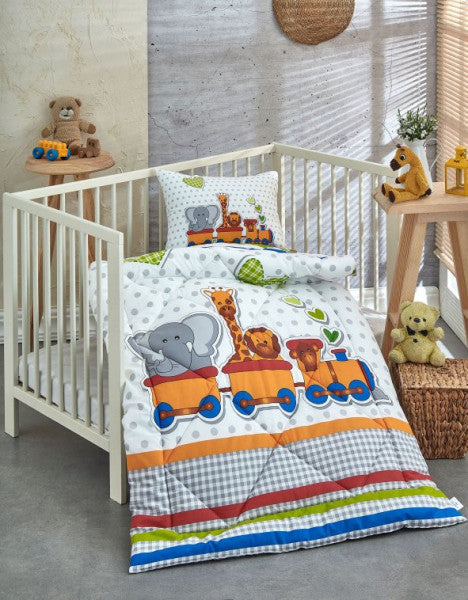 Komfort Home Ranforce Baby Quilt Set 100% Cotton / V6