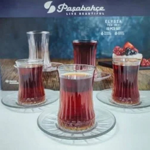 Pasabahce 950054 Elysia Tea Glasses Set of 12