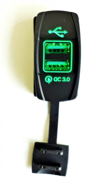 12-24 Volt For Vehicle/Boat/Motorcycle ( Quick ) Quick Charge Green Color