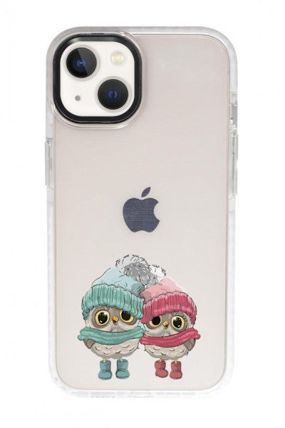 Iphone 13 Beret Owls Candy Bumper Shock Absorbing Silicone Phone Case