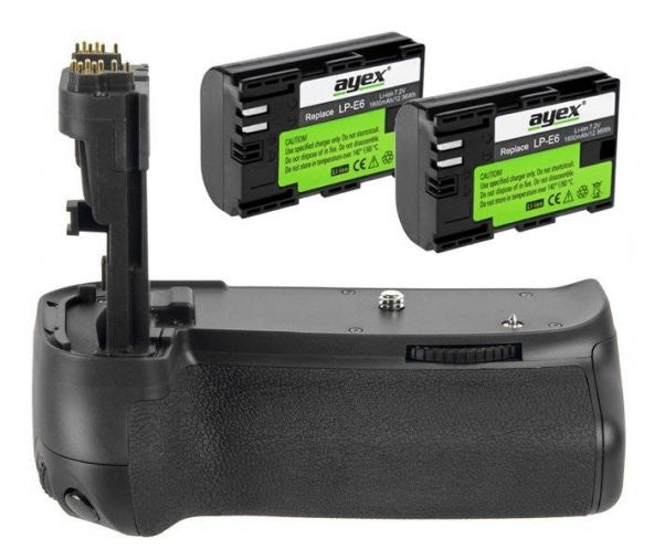 Meike Mk-70D Battery Grip + 2Ad Lp-E6 Battery for Canon 70D, 80D