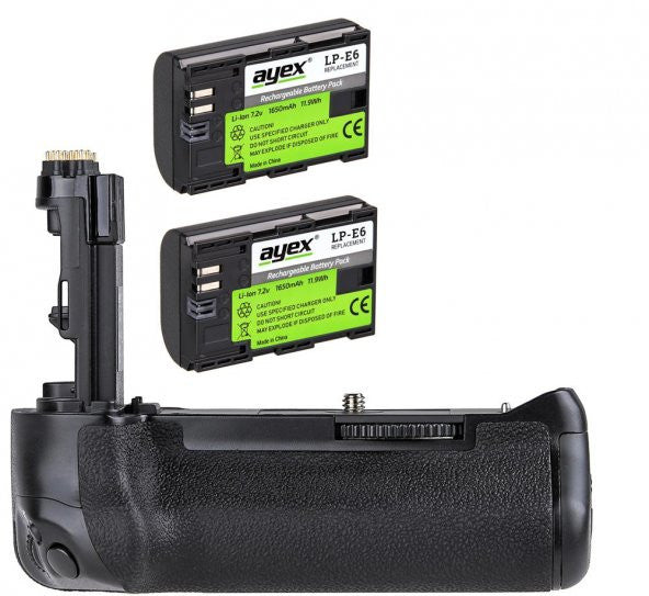 Ayex For Canon EOS 7D Mark II Ax-7DII battery grip + 2 Ad. LP-E6