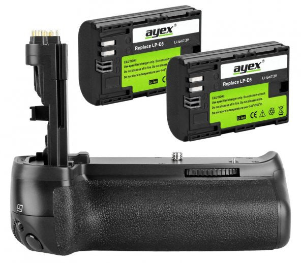 Ayex Canon 70D To 80D Ax-70D battery grip + 2 Ad. LP-E6 Battery