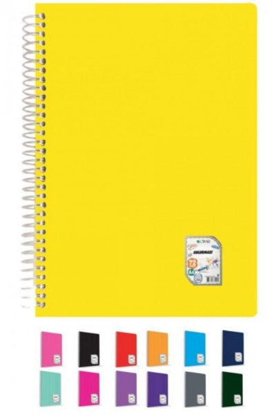 Çınar Colormaxi Spiral Notebook Plastic Cover Lined 72 Yp A4 72/1 73001
