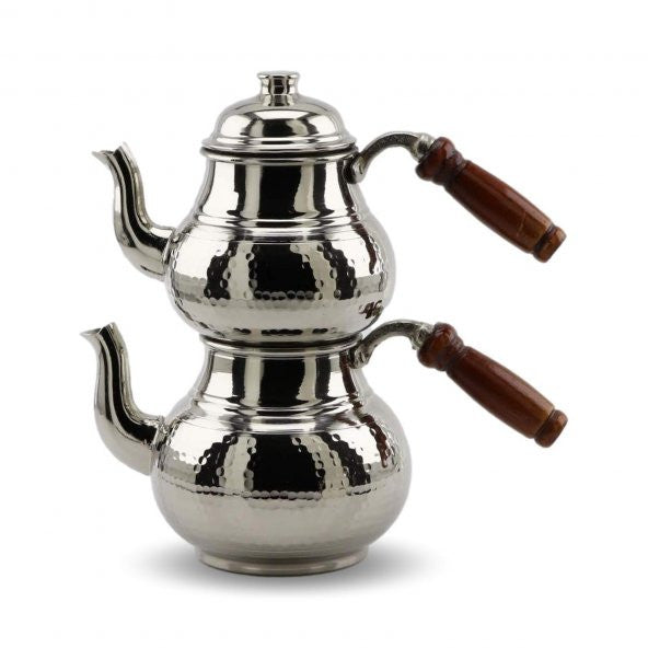 Morya Copper Teapot 1 Mm Thick Middle Nickel Plated Forged